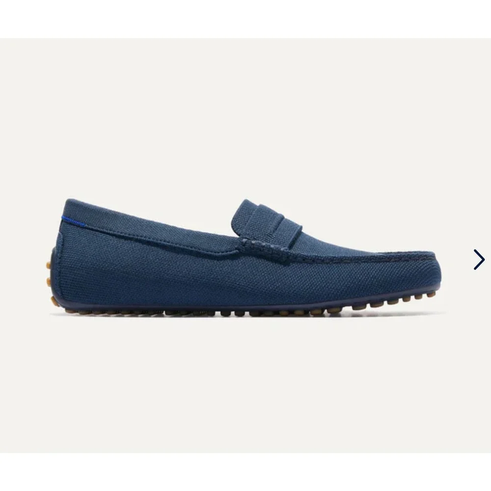 Rothy's The Driving Loafer Slip On Comfortable Navy Blue Size M9.5 NWOB